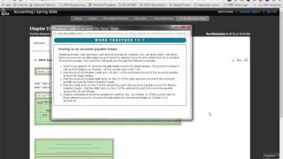 Work Together 11-1 Posting Accounts Payable Ledger