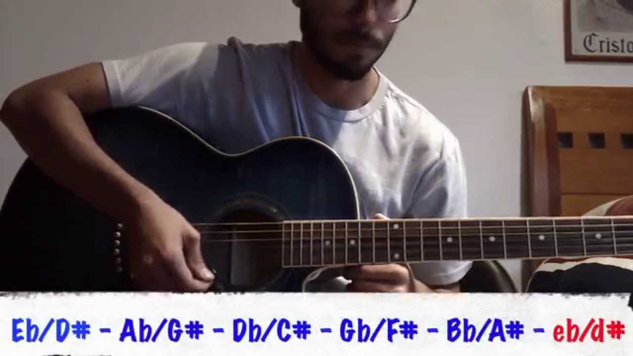 Cómo Afinar La Guitarra: Estándar (Medio Tono Abajo) - YouTube