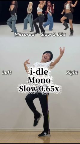 i-dle 'Mono' Dance Tutorial 0.65x slow | Dance tutorial ♪ Slow