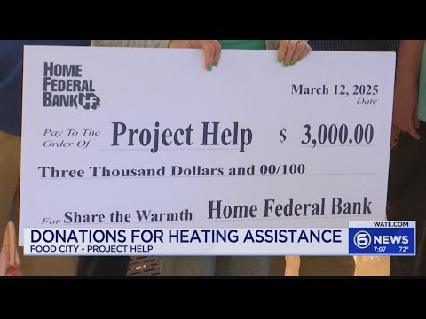 Food City presents 51K check for KUB's Project Help