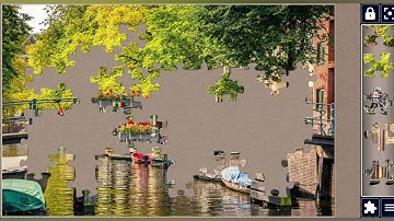 Bridge over canal in Amsterdam//jigsaw puzzles craft 🧩//Amazing puzzles Art 🧩//puzzlesArt 🧩//