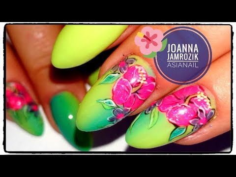 Pionowe OMBRE 🌺 Egzotyczne kwiaty 🌺 Viera Nails ❤ || AsiaNail Pionowe OMBRE 🌺 Egzotyczne kwiaty 🌺 Viera Nails ❤ || AsiaNail