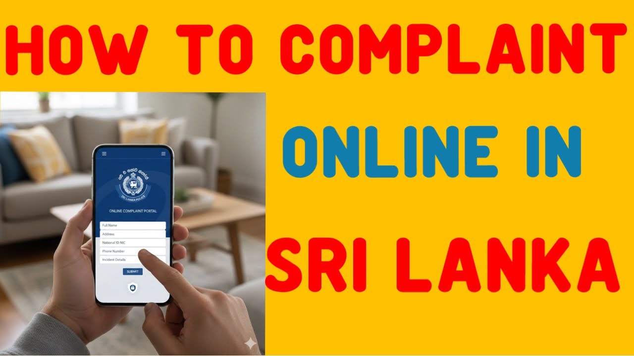 How to Make an Online Complaint to Sri Lanka Police | English