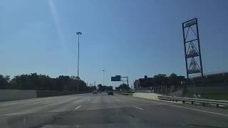 Driving on I-77 by Canton,Ohio