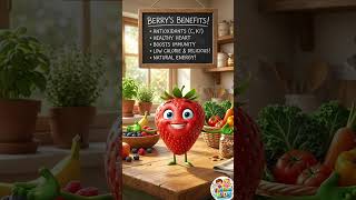 🍓 Strawberry Song for Kids | Healthy Food Song Hindi 🎶 #shorts #kidssongs #3danimation