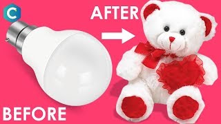 How to Make Teddy Bear with Cotton & Bulb | Teddy Bear Making with Cotton