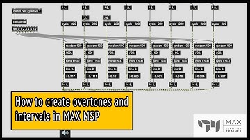 Max MSP tutorial - How to create overtones and intervals