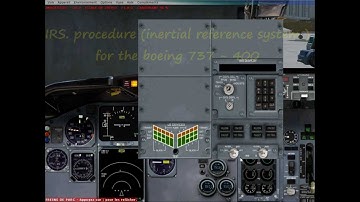 IRS procedure for the boeing 737-400 PILOT IN COMMAND