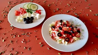 ??grécky šalát recept | grécky šalát recepty | řecký salát | zeleninovy salat | řecký salát s fetou