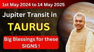 BIG CHANGES IN YOUR WAY! Jupiter Transit in Taurus 2024 Astrology Predictions | Astro Devam English