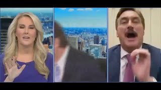 Newsmax anchor WALKS OFF SET after MyPillow CEO spouts debunked election claims