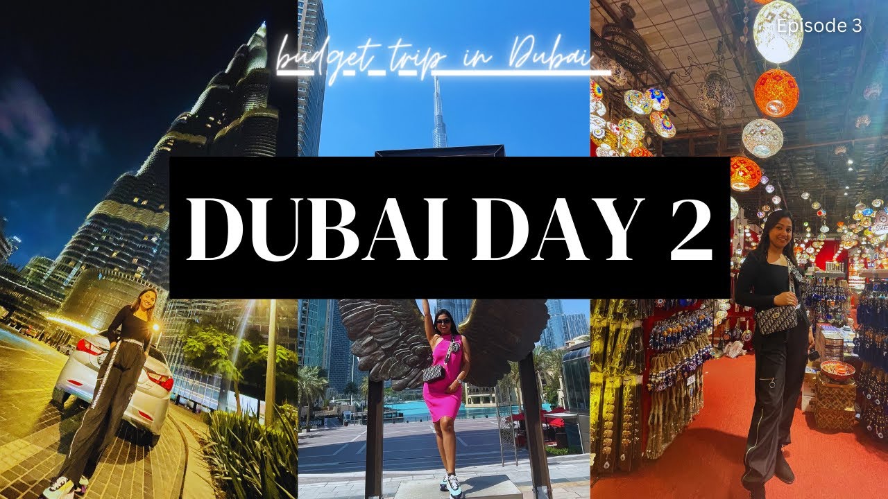Dubai Day 2 Vlog || Solo Girl Traveller || Most iconic Places in Dubai || Whole day in 2000/- INR
