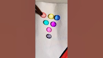 Satisfying Water Drop Color Mixing ✨️🌈💝 | Relaxing Sketch Pen Experiment #shorts #asmr #colormixing