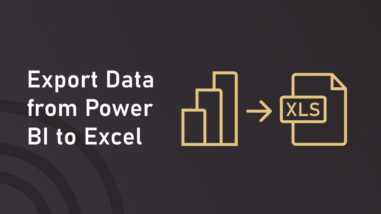 How to export data to excel or CSV in Microsoft Power BI - YouTube