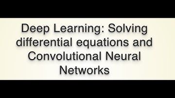 Solving differential equations with Neural Networks