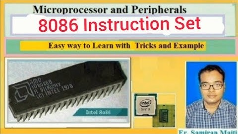 ☆☆ 8086 Microprocessor Instructions Set _Part 1☆☆Classification ☆☆Data Transfer Type Instructions ☆☆