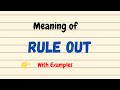 Meaning of Rule out | English Vocabulary Words | Urdu/Hindi