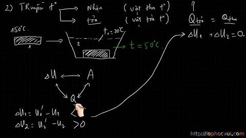 [Vật lí 10 cơ bản và nâng cao] Chương 8 Bài 58 Nguyên lí 1 nhiệt động lực học - Nội năng