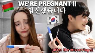FINDING OUT I'M PREGNANT!!👶🏻🍼 AFTER THE MISCARRIAGE & TELLING MY HUSBAND 🇰🇷🇧🇾