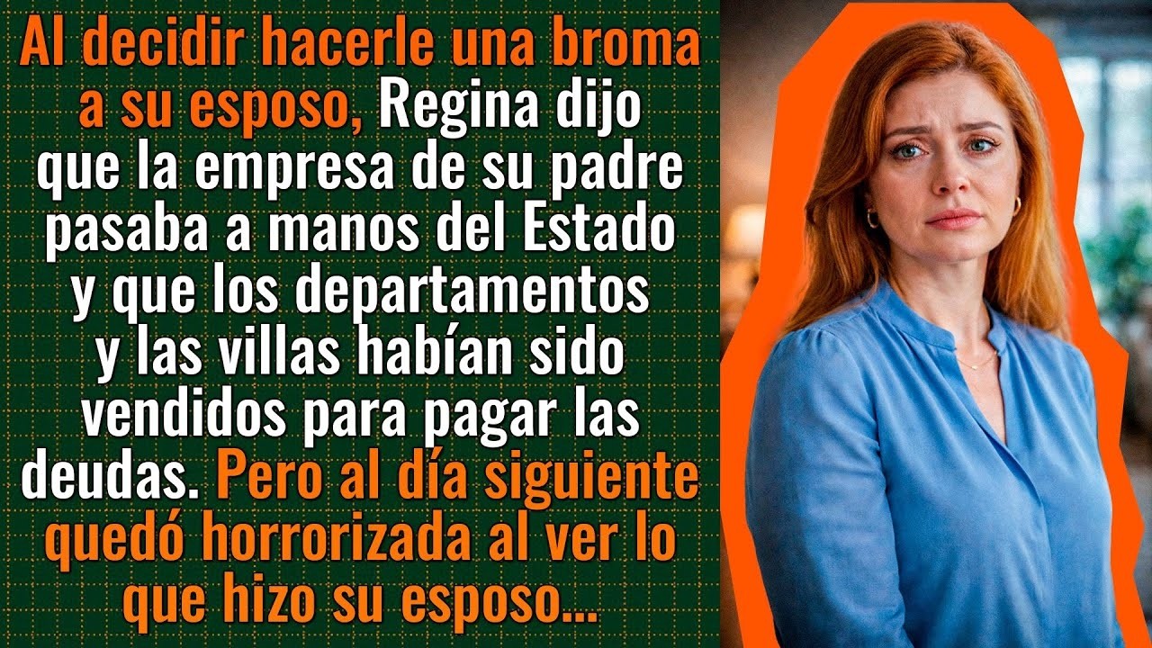 Le hice una broma a mi esposo diciendo que lo habíamos perdido todo. Esa noche me dejó en shock…