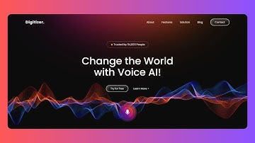 Simple Responsive AI Website Using HTML CSS & JavaScript | Beginners Tutorial