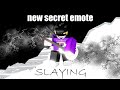 New slaying emote showcase item asylum