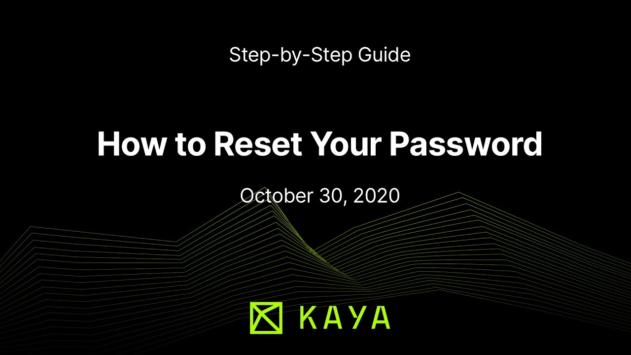 How to Reset Your Password — KAYA Climb