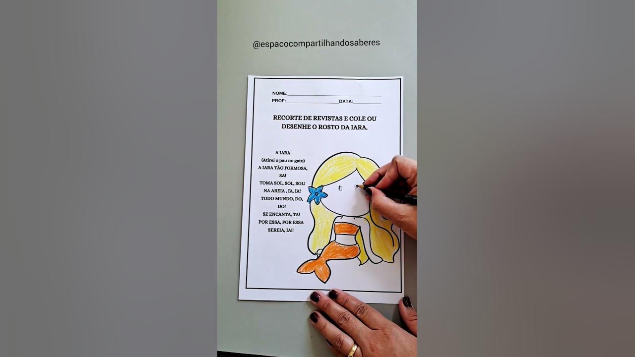 Atividade da Sereia Iara.