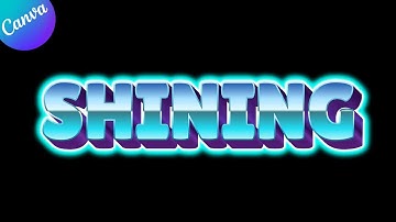 Canva Typography tutorial – Shining 3D text effect by DLC Ventures India