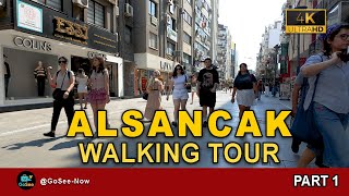 Alsancak Walking Tour Izmir 4K | Relaxing City Walk in Turkey | Part 01