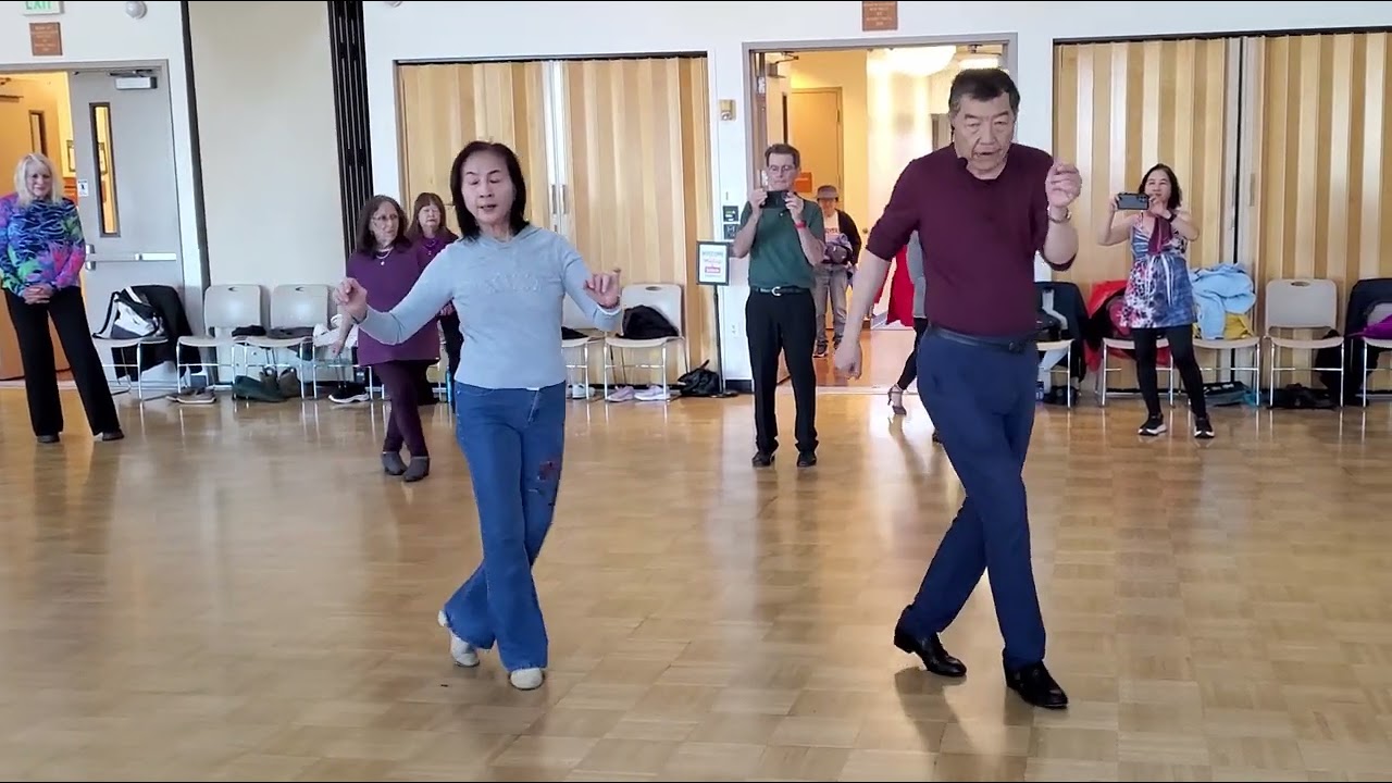 Andy & Virginia Salsa Dance Lesson at Sunnyvale Senior Center, Tuesday January 13, 2025
