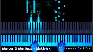 Marcus & Martinus ft. Katastrofe - Elektrisk EASY Piano Tutorial Lesson