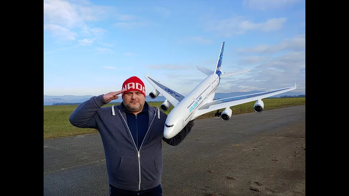 Airbus A380 4x56mm RC EDF jet 1520mm EPO PNF Maiden flight