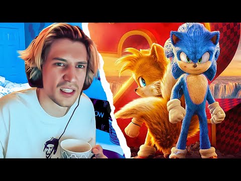 xQc sonic the hedgehog 2 2022 trailer reaction