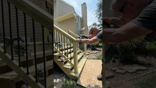 How to detail a deck stair top cap