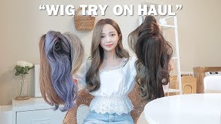 (SUB) Wig HAUL with BF!!(I found G.O.A.T wig💃)