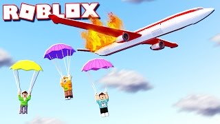 Roblox Adventure - CAN YOU ESCAPE A BURNING PLANE IN ROBLOX! (Escape the Plane Crash Obby)