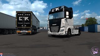 ETS2 [1.34] Mod Skin Pack Transport & Logistics for DAF XF Euro 6 Download