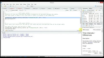 Merging Tables using R Studio