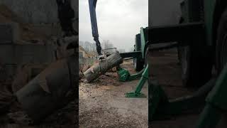 Albach Chipper at work on our timber. Phenomenal speed.
