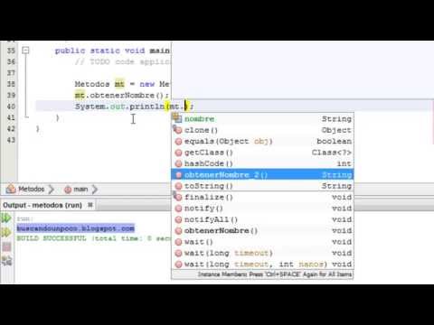 Curso de java Netbeans Metodos