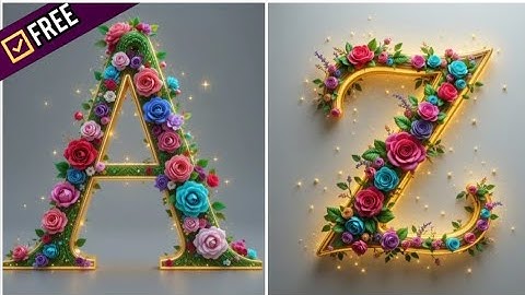 3D Name Art Ai Photo Editing | First Latter Ai Photo Editing | piclumen ai Tutorial