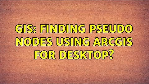 GIS: Finding Pseudo Nodes using ArcGIS for Desktop?