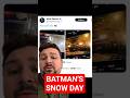 So Mat Reeves just dropped Batman in the snow... #greenscreen #thebatman #batman #dc