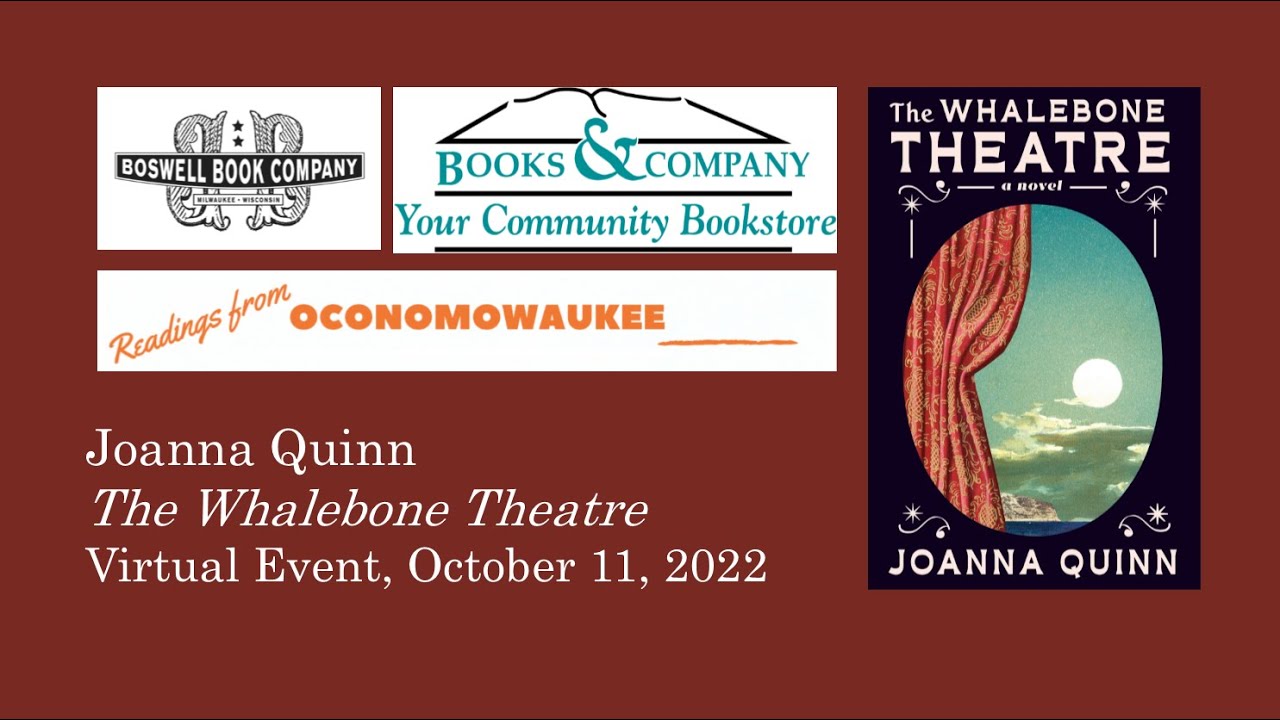 Joanna Quinn Virtual Event for The Whalebone Theatre Boswell Book