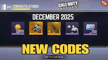 *NEW* CALL OF DUTY MOBILE CP 12 REDEEM CODES 2025 DECEMBER | COD MOBILE NEW CP REDEEM CODE 2025