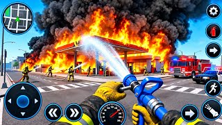 消防士レスキューシミュレーター3D - 米国緊急通報911 消防車運転 - Androidゲームプレイ 2026 screenshot 1