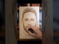 SATISFYING ASMR ART AND CARVING IN WOOD, NEYMAR CARVED #shortsfeed #viral #neymar #shorts