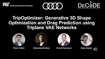 TripOptimizer: Generative 3D shape optimization and drag prediction using triplane VAE networks