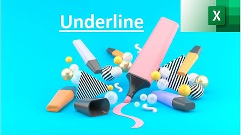 003. Learn how to underline a text or number in 1 min! Even for a partial cell !| EXCEL